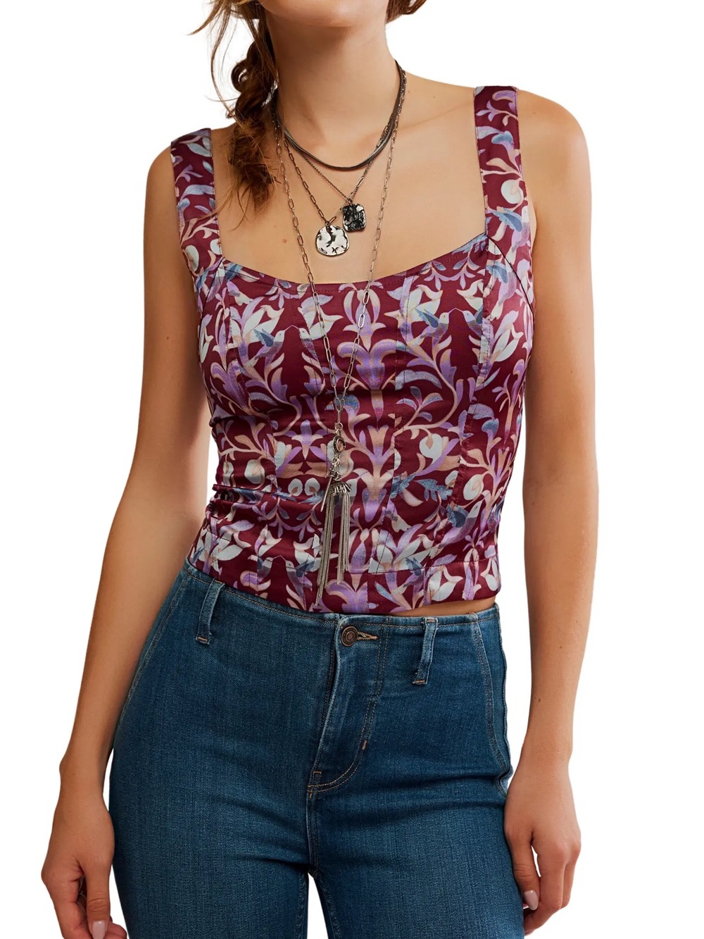 FREE PEOPLE NWT Grace Corset Camisole Size S
